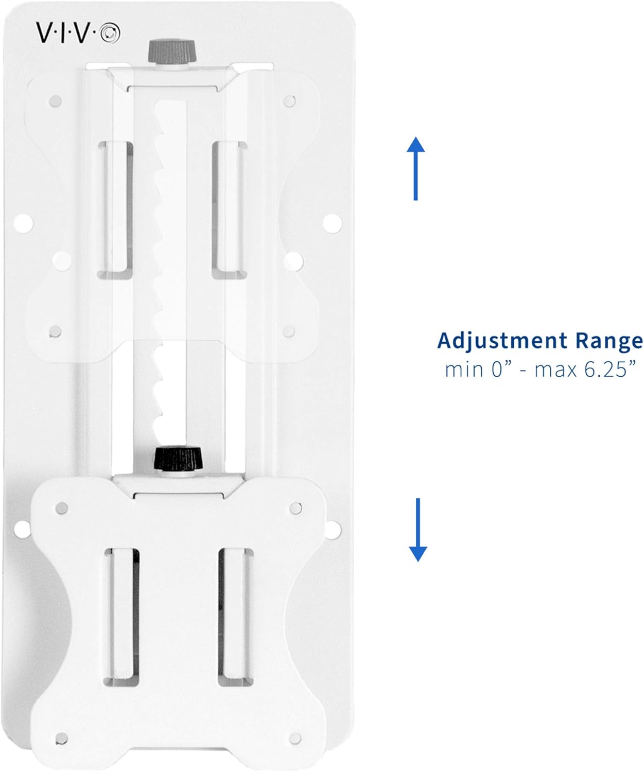 VIVO Height Adjustable VESA Adapter for Single 13 to 27 inch Monitor, Accessory Bracket Kit for Individual Screen, White, STAND-VAD3W