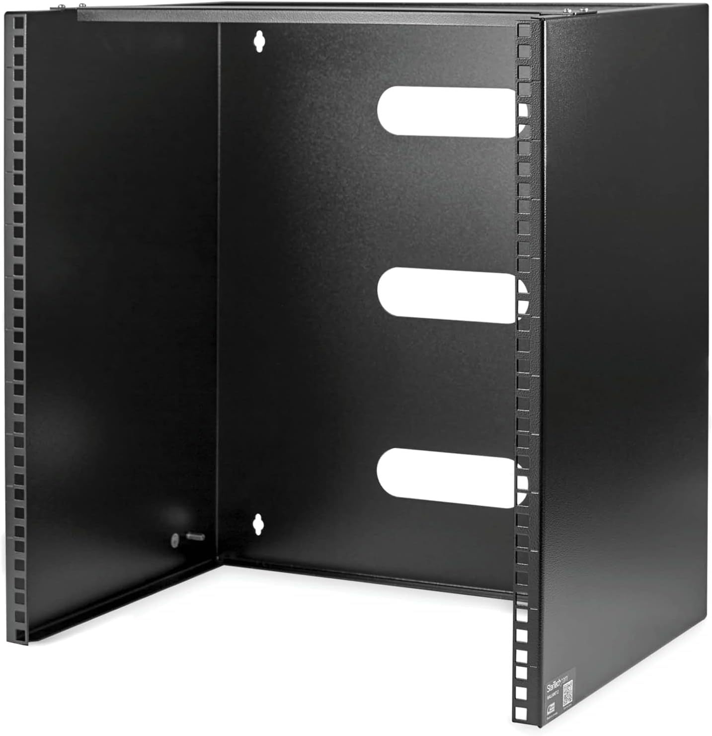 StarTech.com 12U Wall Mount Patch Panel Bracket - 13.75 in. (34.93 cm) Max. Mounting Depth - 19" Patch Panel Rack for Shallow Network Equipment- 125lbs Capacity, TAA (WALLMNT12)