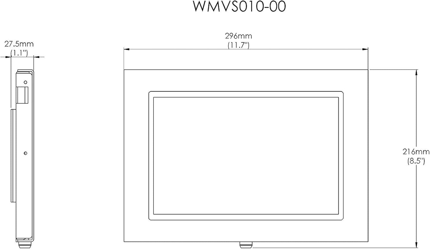 TABcare Locking Security Metal Case for Apple iPad 2 3 4 Tablet for Kiosk, POS, Store, Show Display (White, iPad 2/3/4 9.7")