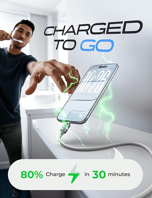 LISEN USB C Cable (6FT,100W) Soft Silicone USB C to USB C Fast Charging Cable, USBC to USBC for Switch 2 iPhone 16 Pro Max Charger Cord, Samsung Z Flip 7/S25, iPhone 15, MacBook Pro/Air, iPad