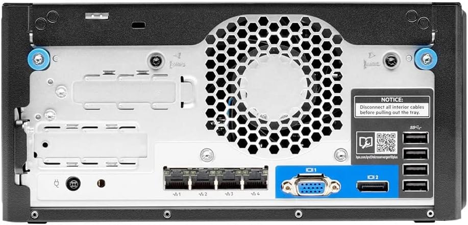 Hewlett Packard Enterprise HPE ProLiant MicroServer Gen10 Plus v2 Ultra Micro Tower Server, Xeon E-2314 4-Core 2.8GHz, 32GB DDR4 Memory, 8TB SSD Storage, iLo, Windows Server 2022 Standard