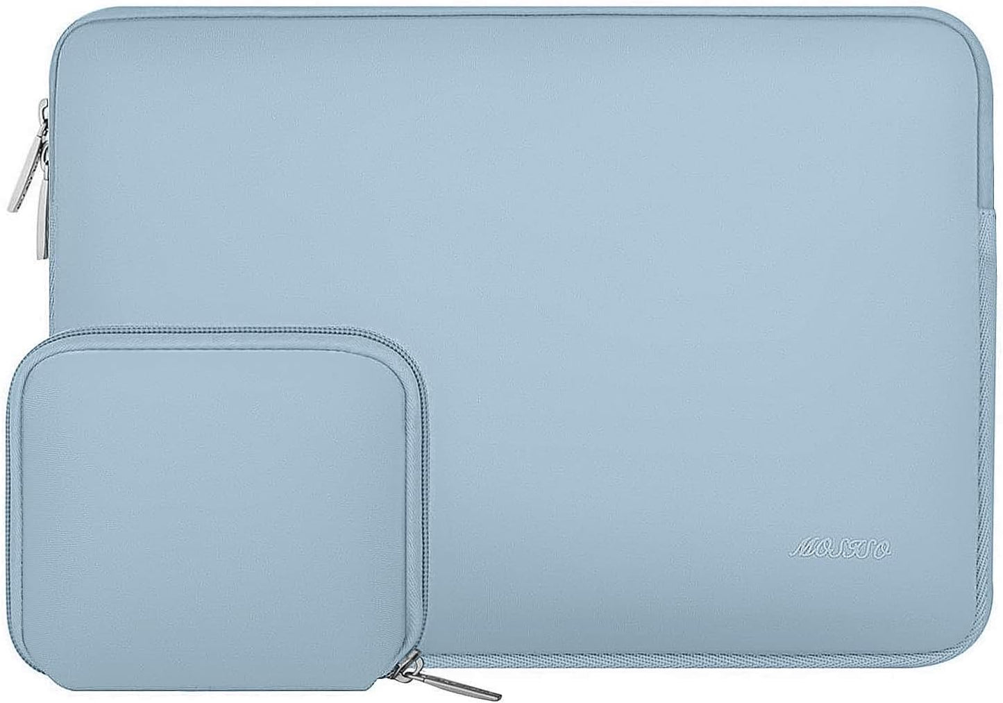 MOSISO Laptop Case 16 inch, 15-15.6 inch Laptop Sleeve Bag Compatible with MacBook Pro 16 inch, HP, Acer, Dell, Lenovo, ASUS Notebook, Neoprene Computer Sleeve Bag with Small Case, Airy Blue