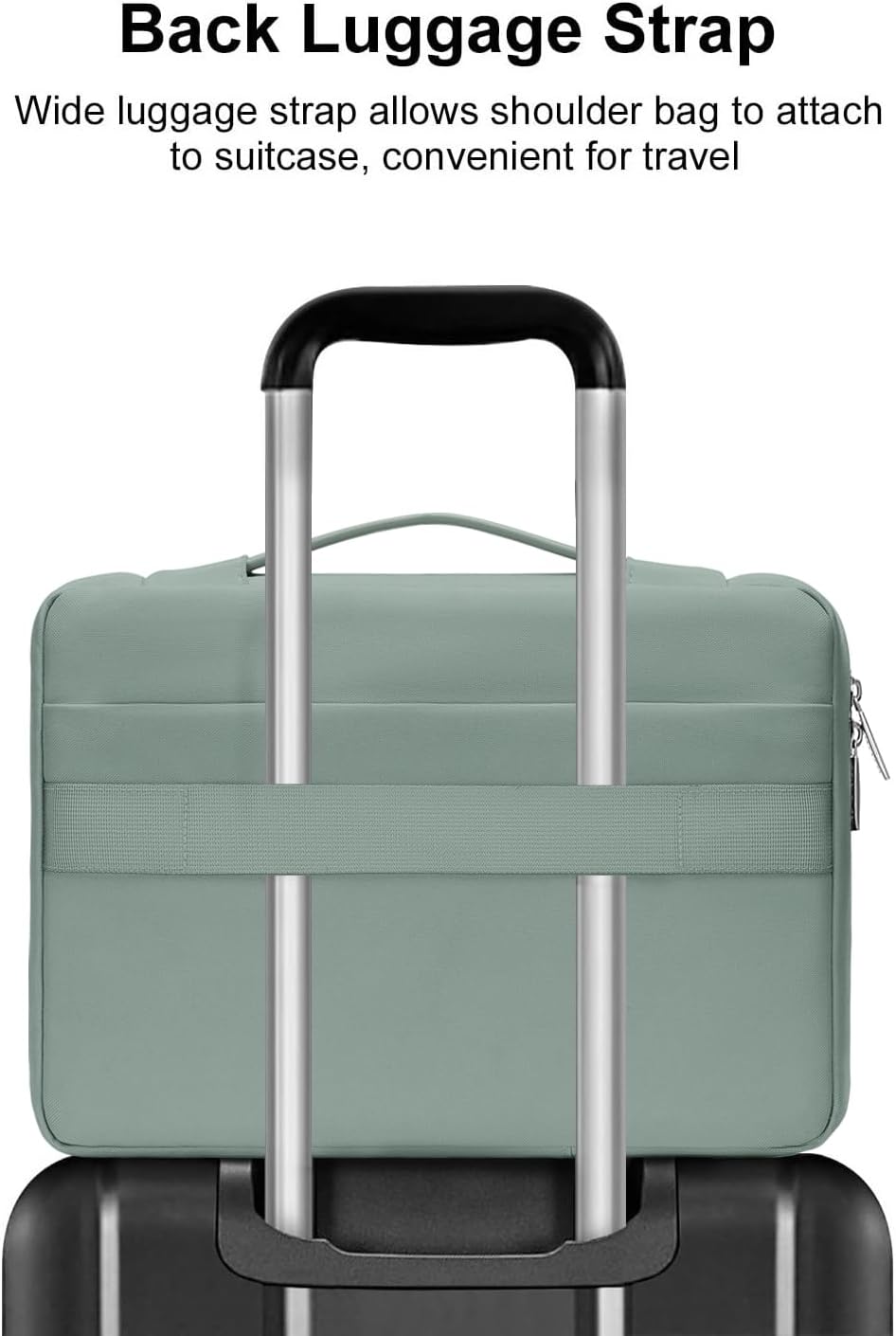 MOSISO 360 Protective Laptop Case 15 inch, Laptop Sleeve Compatible with MacBook Air 15 M4 A3241 M3 A3114 M2 A2941 2025-2023, Dell XPS 15, Side Open Bag with 2 Raised&1 Flapover Pockets, Antique Green