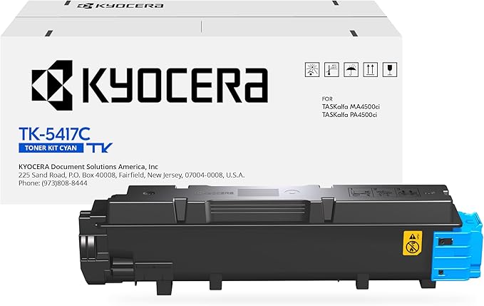 KYOCERA TK-5417C Cyan Toner Cartridge for for MA4500ci / PA4500ci Model Laser Printers (1T02Z7CUS0)