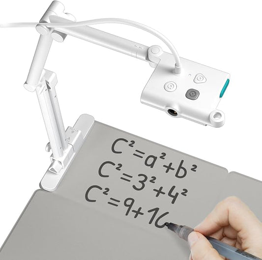 OKIOLABS OKIOCAM T Plus USB Camera for 11x17 Documents with Writing Board & Marker, Set for Teachers, Remote Learning, Classroom Presentations, Online Teaching for Windows, Mac, Chromebook - QHD