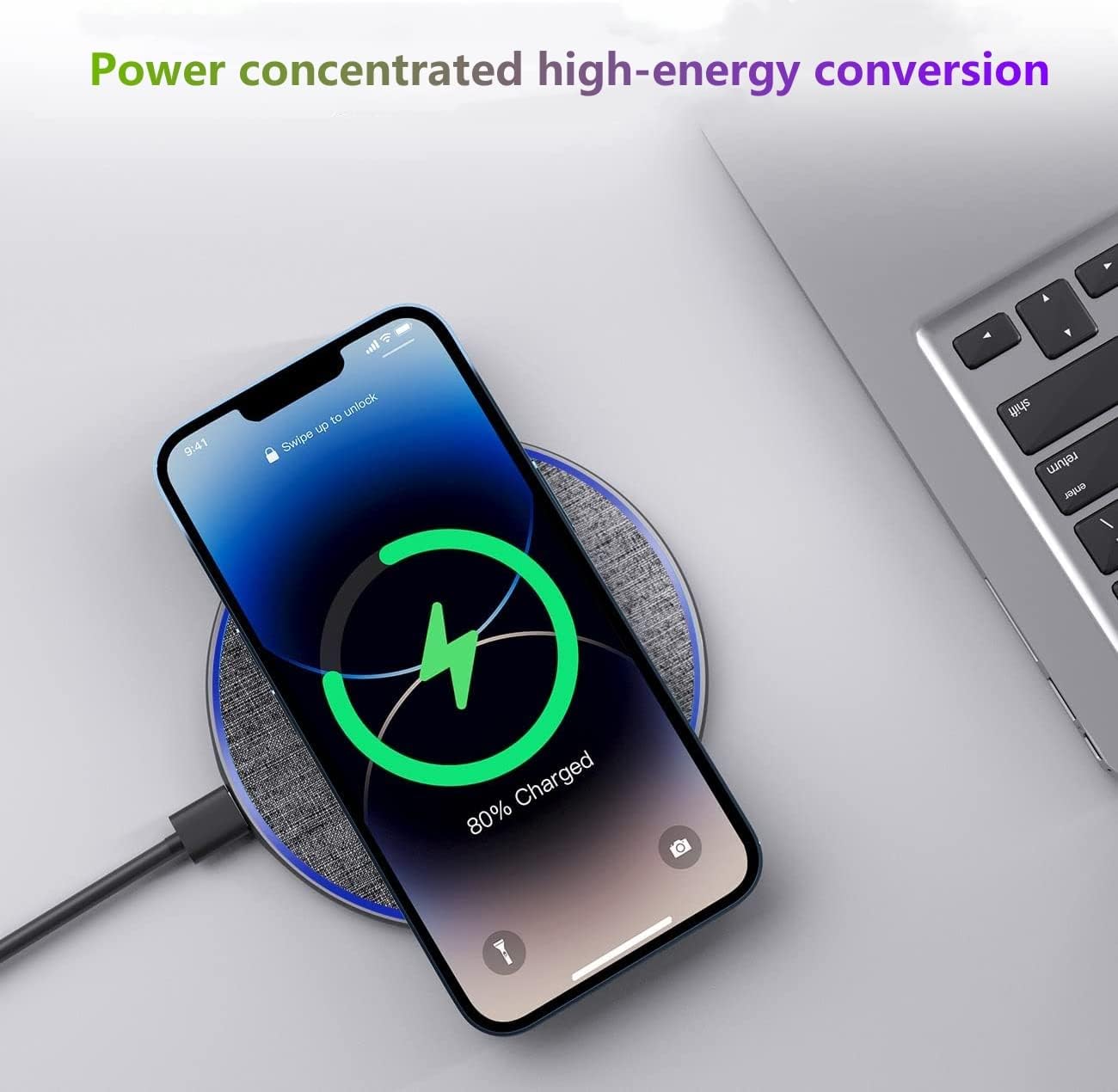 20W Fast Wireless Charger Pad,Wireless Phone Charging Station Compatible with iPhone 16/15/14/13/12/11/SE/X/AirPods,Fast Charge for Samsung Galaxy S25/S24/S23/S22/Note/Buds/Buds +,Pixel,LG G8/7