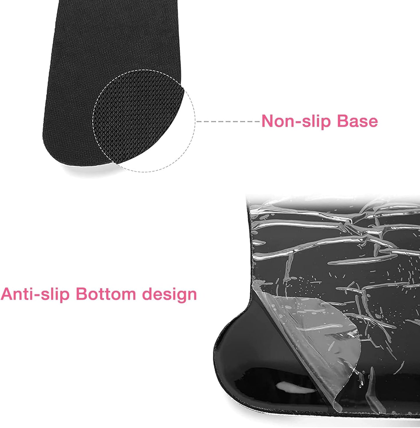 MOSISO Wrist Rest Support for Mouse Pad & Keyboard Set, Ergonomic Mousepad Non-Slip Base Home/Office Pain Relief & Easy Typing Cushion with Neoprene Cloth & Raised Memory Foam, Light Purple