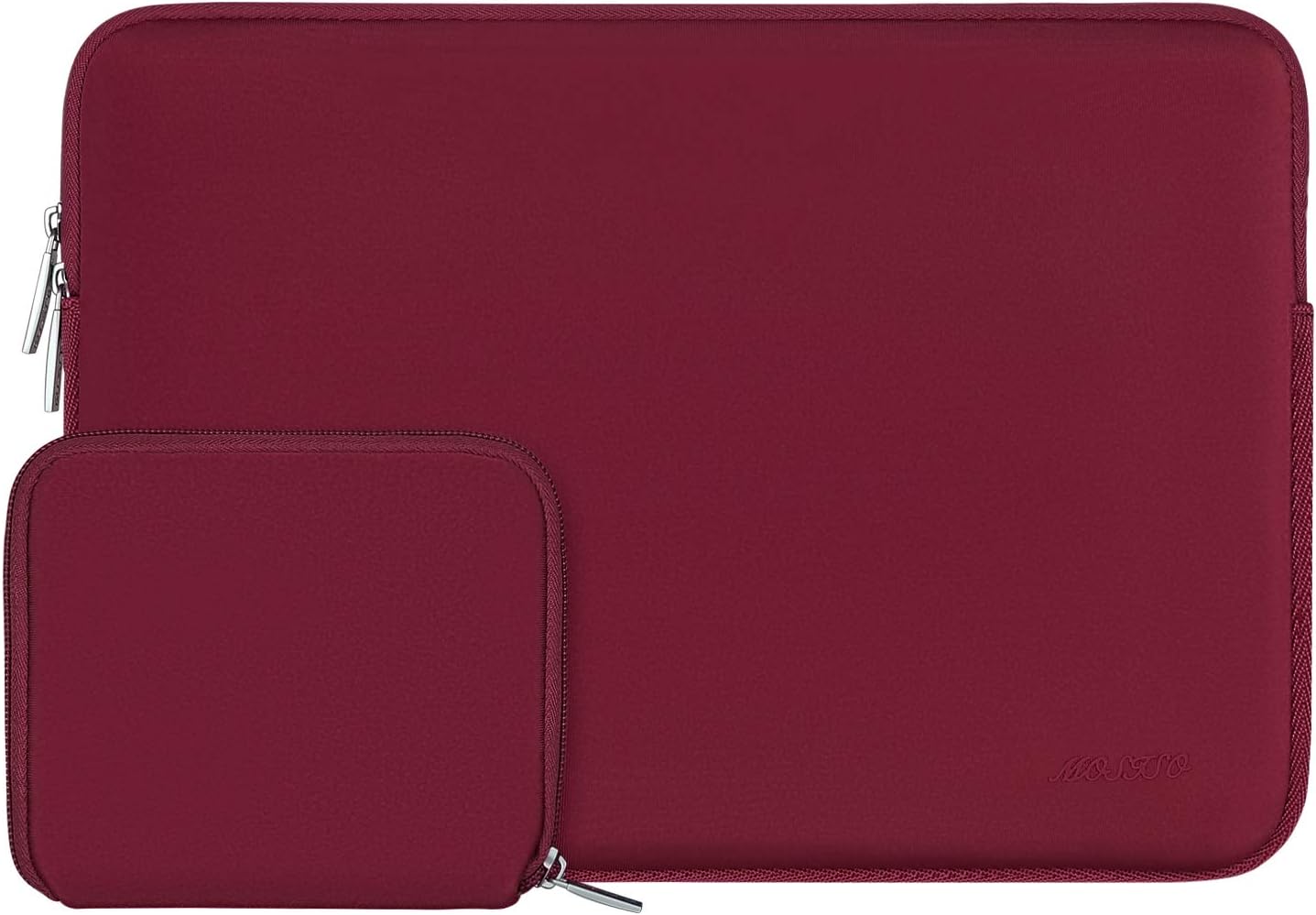 MOSISO Laptop Case 13 inch, 13 inch Laptop Sleeve Bag Compatible with MacBook Air 13 M4 M3 M2 M1 2025-2018 / Pro 13 M2 M1 2025-2016, Neoprene Computer Sleeve Bag with Small Case, Red