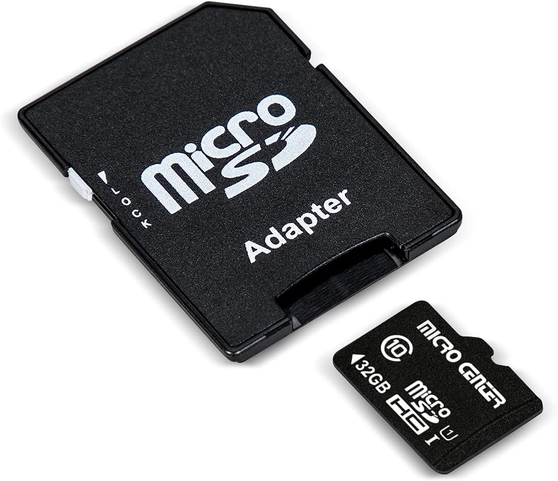 INLAND Micro Center 32GB Class 10 MicroSDHC Flash Memory Card with Adapter for Mobile Device Storage Phone, Tablet, Drone & Full HD Video Recording - 80MB/s UHS-I, C10, U1 (1 Pack)