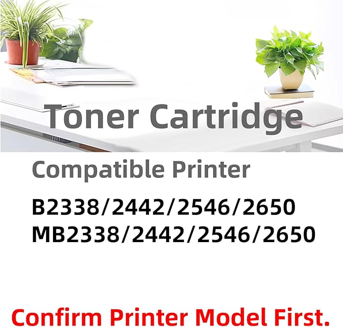 B231000 B241H00 B251X00 B261U00 Compatible High Yield Toner Cartridge Replacement for B2338 MB2338 B2442 MB2442 B2546 MB2546 B2650 MB2650 Series Laser Printers (B231000-1Pack-3000Pages)
