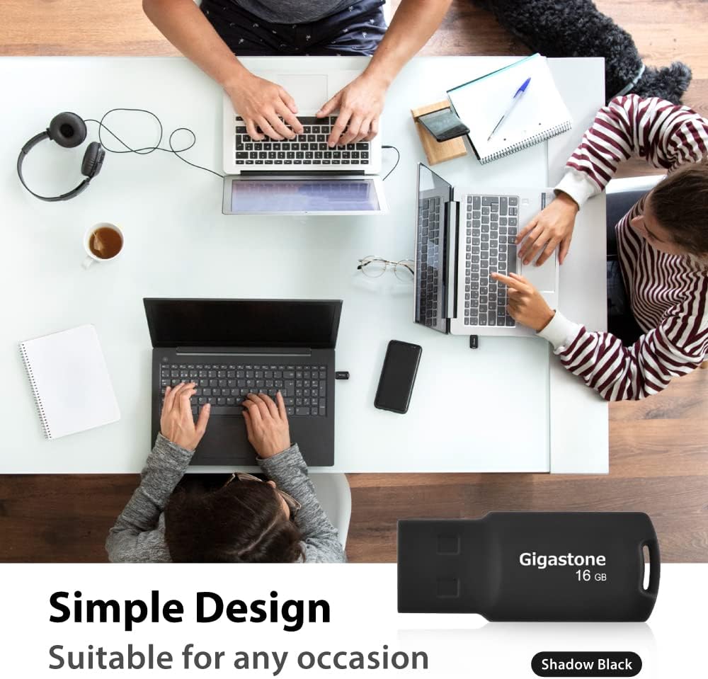 GIGASTONE V70 16GB USB 2.0 Flash Drive Thumb Drive Memory Stick Pen Drive Capless Design Pen Drive