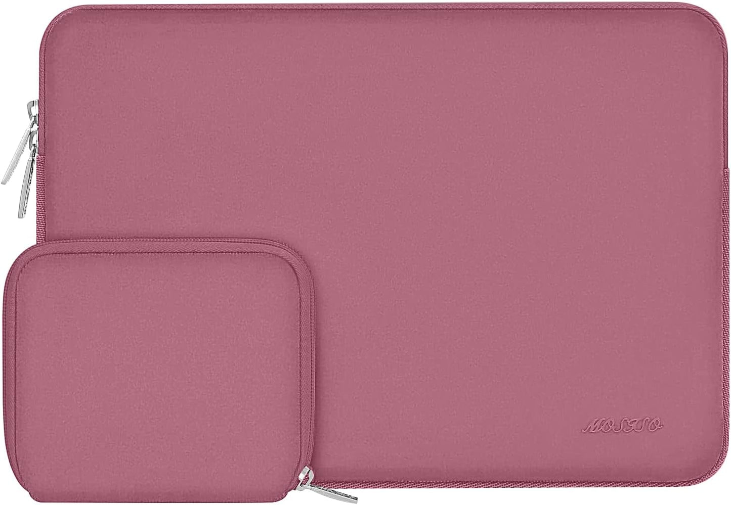 MOSISO Laptop Case 13 inch, 13 inch Laptop Sleeve Bag Compatible with MacBook Air 13 M4 M3 M2 M1 2025-2018 / Pro 13 M2 M1 2025-2016, Neoprene Computer Sleeve Bag with Small Case, Dusty Rose