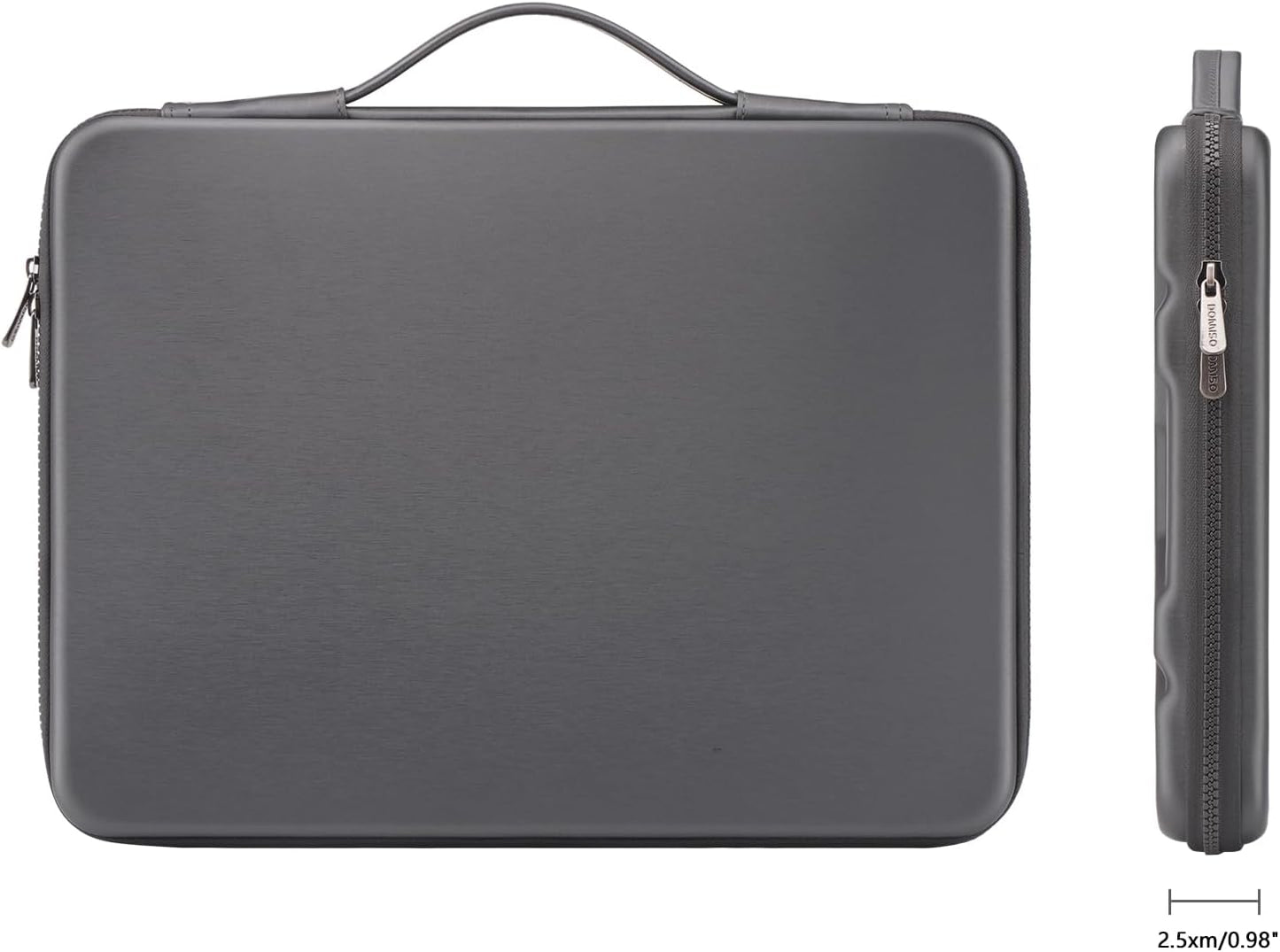 DOMISO 17 inch Laptop Sleeve with Handle Shockproof Waterproof EVA Protective Case for 17.3" ZBook Fury 17.3 G8/MSI GS73VR Stealth Pro/HP Envy 17/LG Gram 17"/ROG Strix GL702VS, Dark Grey