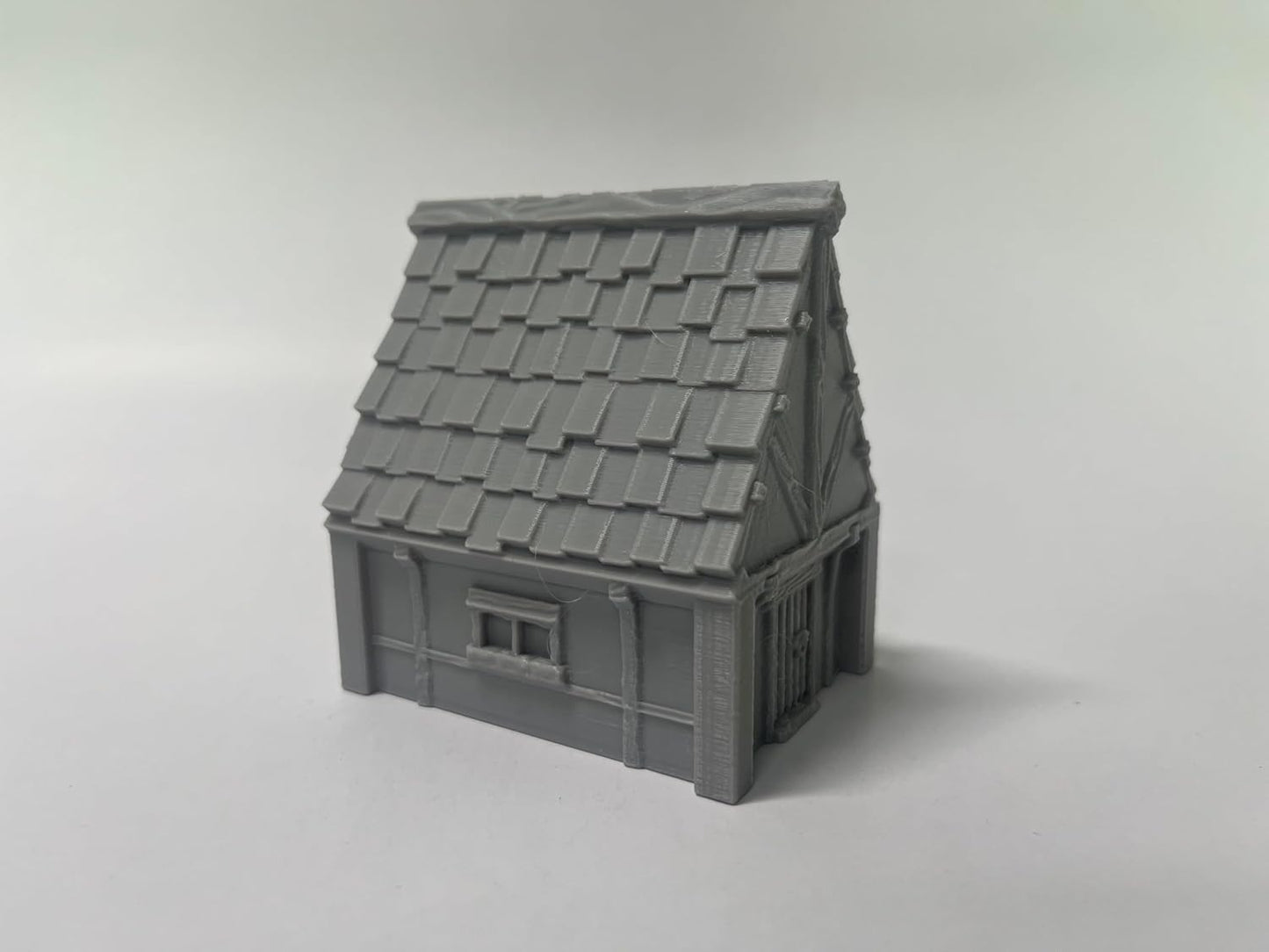 Paintable Tabletop Miniature Little Town Building Terrains Compatible with RPG War Games - 18mm Scale Dioramas Building Set Scenery with Medieval Architecture Style by HAUTICO (HVillageHouses4-1)