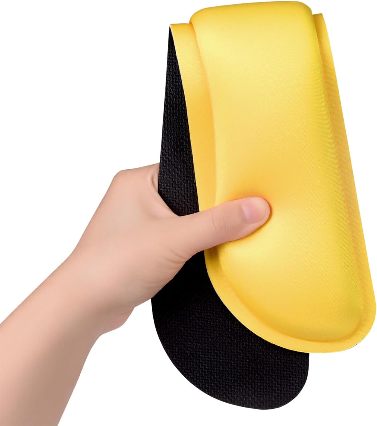Dapesuom Enlarge Keyboard Wrist Rest, Cute Memory Foam Keyboard Wrist Cushion for Computer Desk Mats Support, Typing Pain Relief Ergonomic Mouse Pad Rests with Non-Slip Base for Gaming, Laptop, Yellow