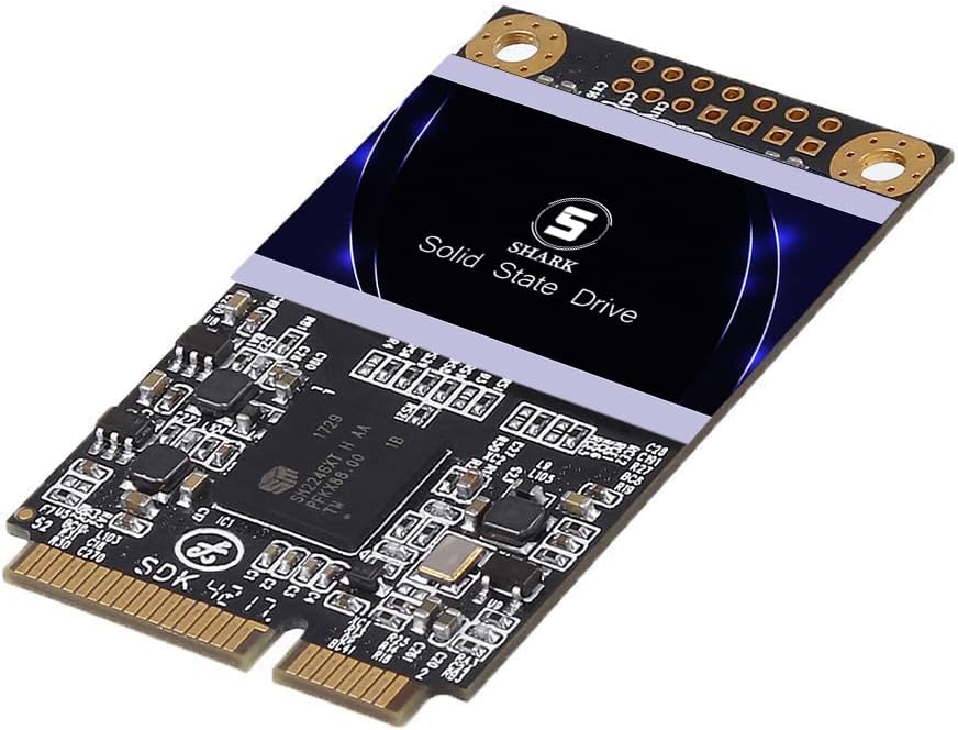 SSD MSATA 250GB Shark Speed Internal Solid State Drive High Performance Hard Drive for Desktop Laptop SATA III 6Gb/s Includes SSD (250GB, MSATA)