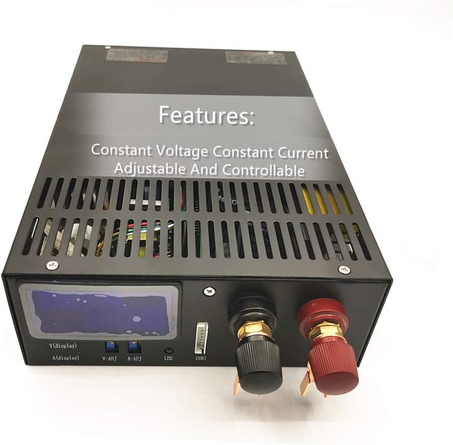 Switching Power Supply 3000W AC-DC Converter Digital Display Current Voltage Adjustable DC 0-48V 62.5A for CCTV, Computer Project, 3D Printer, LED Strip Light, Router