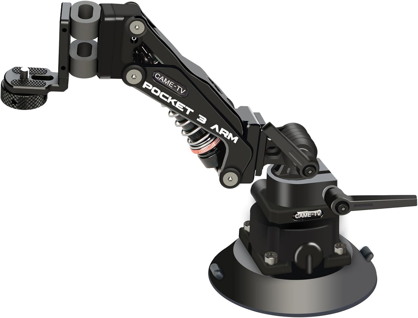Came-TV Camera Suction Mount Suction, Multifunctional Shock Absorber Arm Video Stabilizer for Pocket 2, Pocket 3, OSMO, Cup Camera Mount, 1/4" Mounting Holes Car Mount & for 360 Action Camera