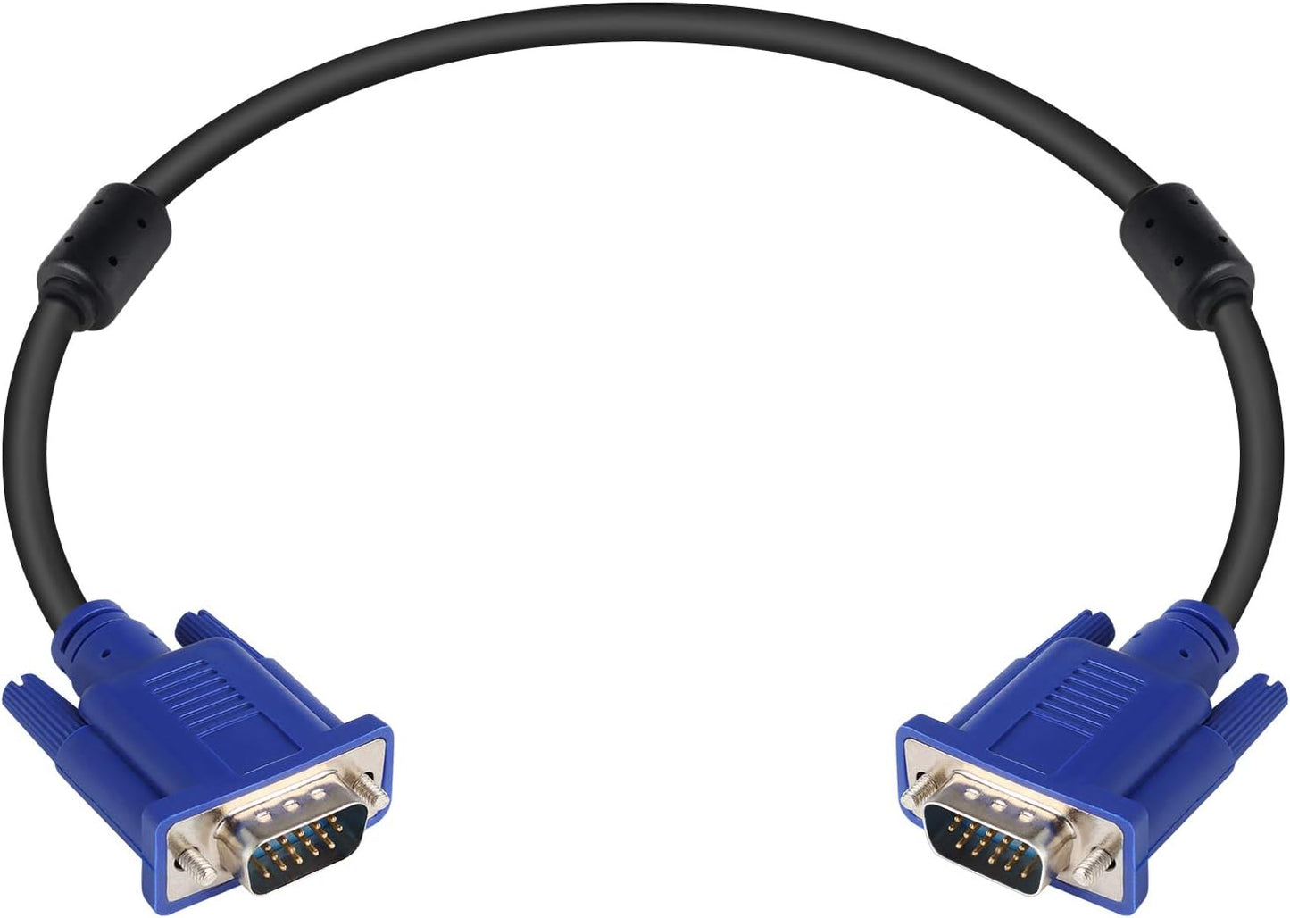 PASOW VGA to VGA Monitor Cable HD15 Male to Male for TV Computer Projector (1.5 Feet)