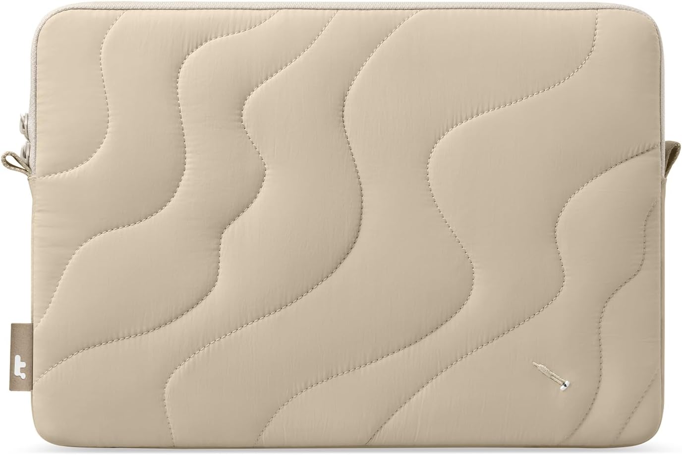 tomtoc 360 Protective Puffy Laptop Sleeve for 16-inch MacBook Pro M4/M3/M2/M1 Pro/Max A3403 A3186 A2991 A2780 A2485 2024-2019, Quilted Design Soft Cute Puffer Bag Laptop Case for Dell XPS 16 Laptop