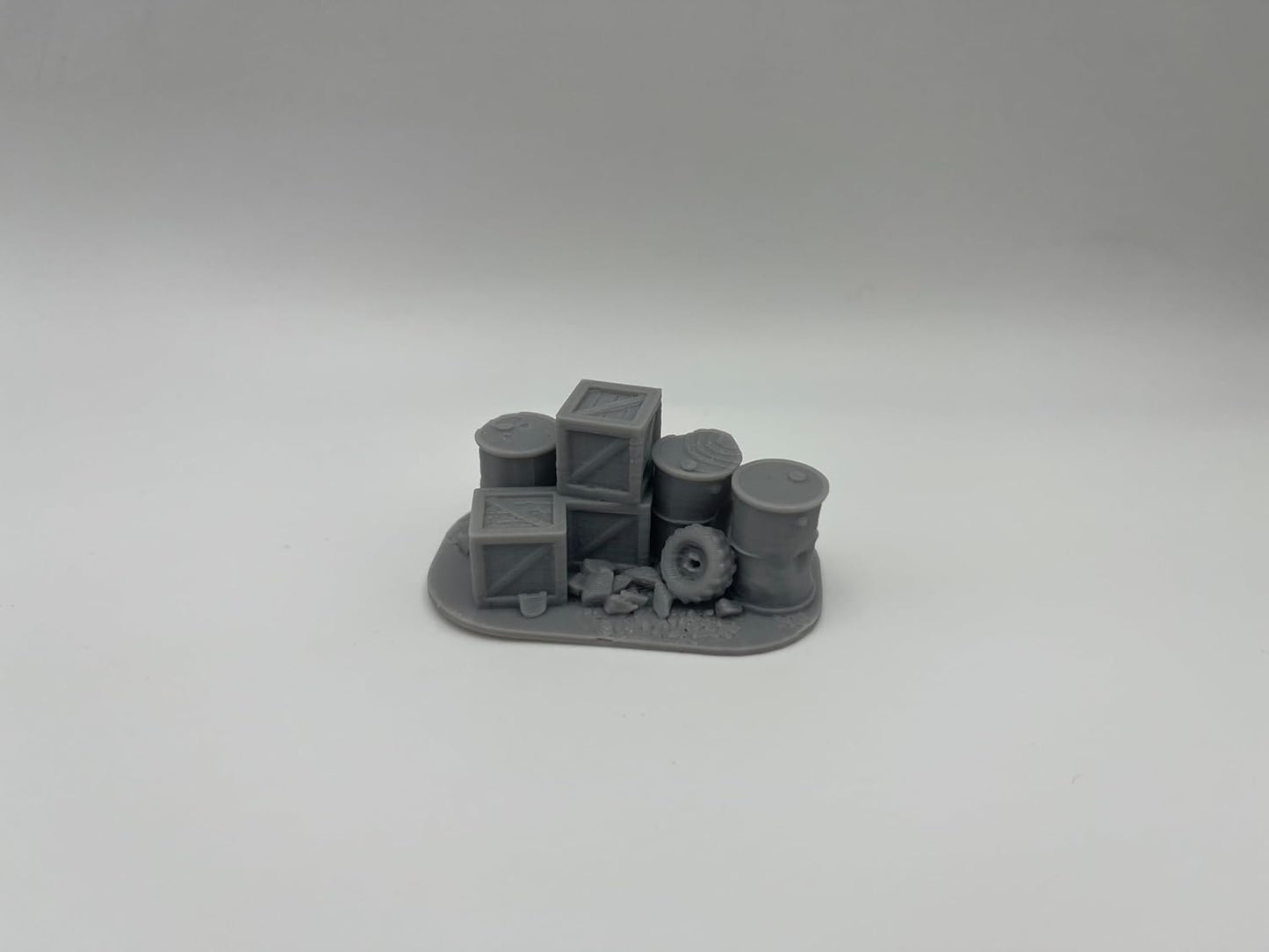 Hautico Cargo Piles Miniature Terrain Compatible with Dungeons and Dragons, 28mm Miniature Wargaming, Tabletop RPGs, Wargame Scenery
