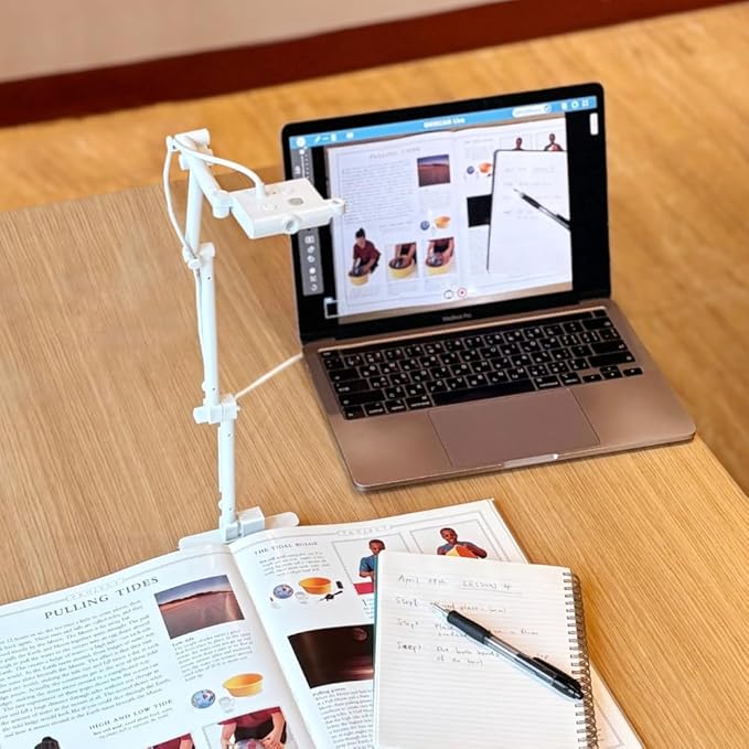 OKIOCAM T 5MP Webcam & Document Camera for Teachers, Compatible with PC, Mac, Chromebooks