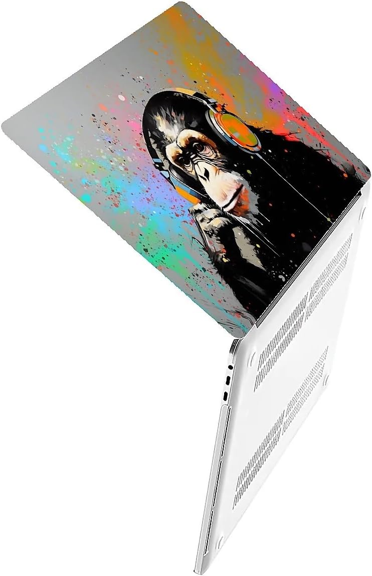Compatible with MacBook Air 13.3 13.6 Inch Case 2022 2021 2020 2019 Plastic Hard Shell Case Cover,13.3 Air (A1932/A2179/A2337), Monkey