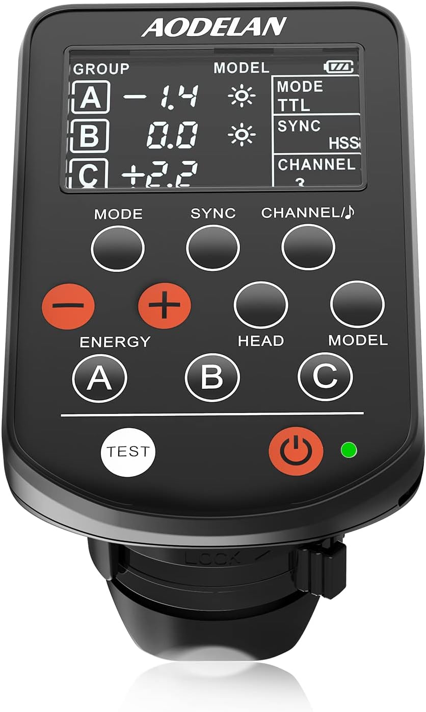 AODELAN Wireless TTL Flash Trigger with High-Speed Sync HSS 1/8000s for Nikon Camera; Replace for P-rofoto Air Remote TTL-N