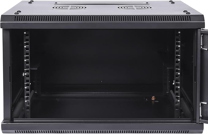 6U Wall Mount Server Cabinet Network Rack Vented Enclosure Locking Door