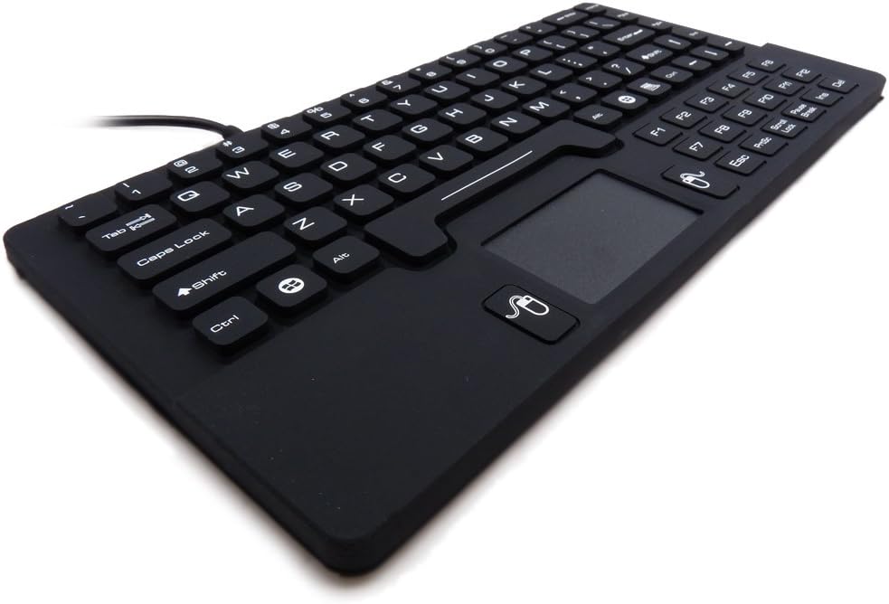 DSI Waterproof Mini Keyboard with Touchpad IP68 Washable Silicone KB-JH-IKB89