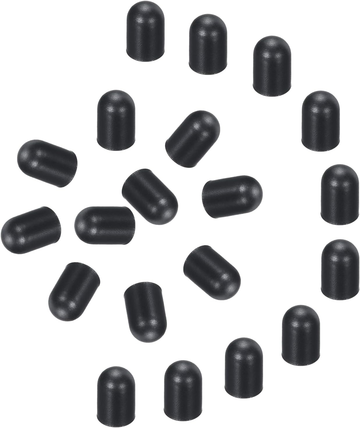 MECCANIXITY 20pcs Replacement Stylus Pen Tips 4.5mm Conductive Capacitive Touch Screen Pens Tips Silicone Rubber, Black