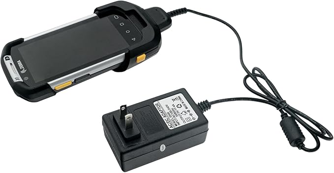 TC70 TC77 TC72 TC75 TC70X Scanner Charger Cable for Symbol Zebra PDA, 5V4A with 3.4ft Cable Android Barcode Scanners Charger, Includes Power Supply