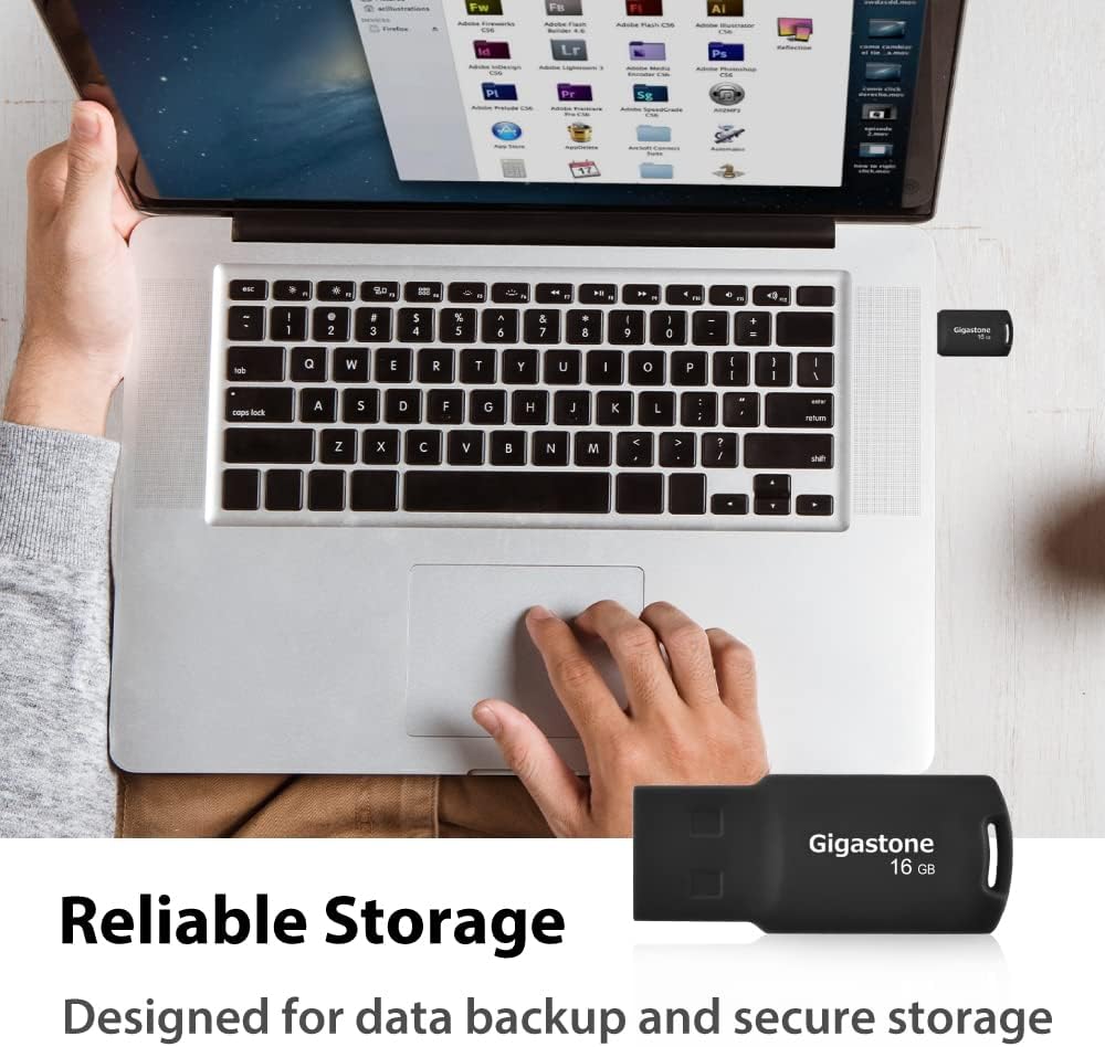 GIGASTONE V70 16GB USB 2.0 Flash Drive Thumb Drive Memory Stick Pen Drive Capless Design Pen Drive