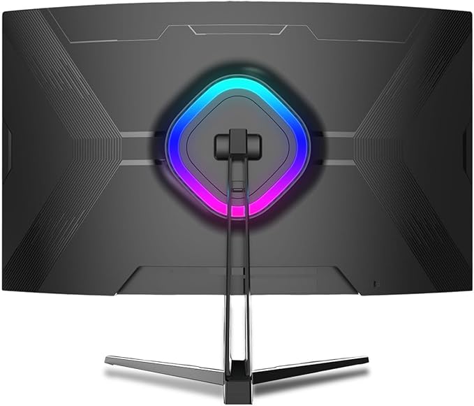 ZZA 32" Curved Gaming Monitor, 4K UHD (3840 x 2160) VA Display, 1500R Immersion, 144Hz/160Hz Refresh Rate, Advanced Computer Screen, Supports AMD FreeSync Premium, 120% sRGB Color Gamut,HDMI 2.1/DP1.4