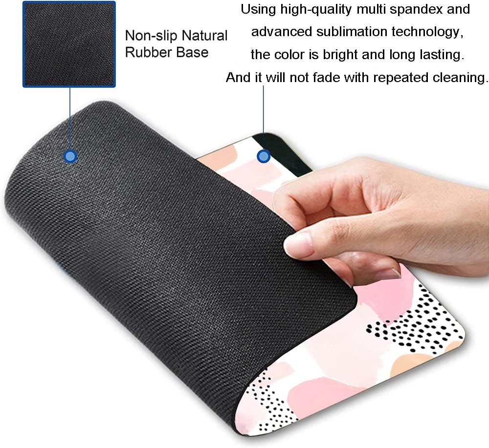Mouse Pad, Abstract Graphic Design Mouse Pad, Washable Square Cloth Mousepad for Office Laptop, Non-Slip Rubber Computer Mouse Pads for Wireless Mouse, Cute Mouse Pads for Desk