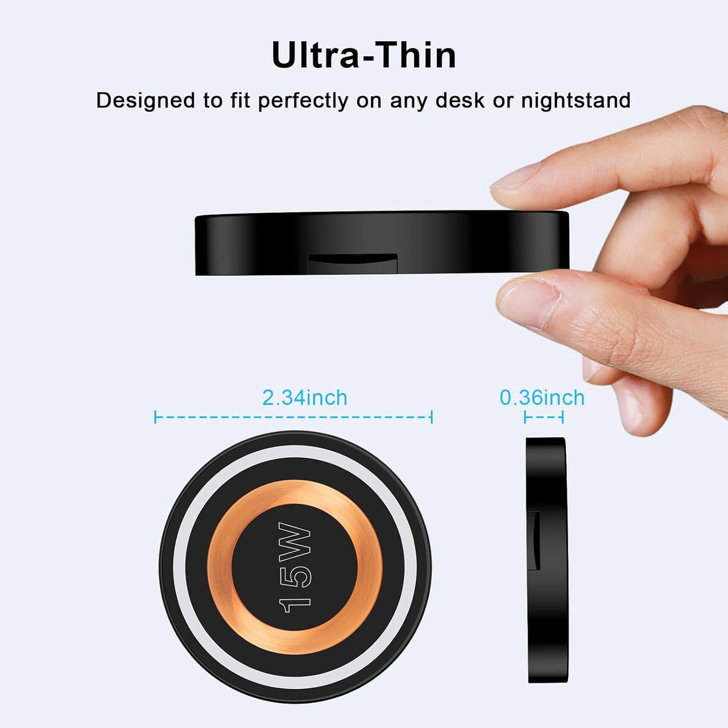 Magsafe Charger Samsung Wireless Charger Fast Charging Pad Magnetic Charger for Android Samsung S25 Ultra S25 Plus S25 S24 S23 S22 S21 S20 S10,Magnetic Charger Stand for iPhone 16 15 14 Pro Max Plus