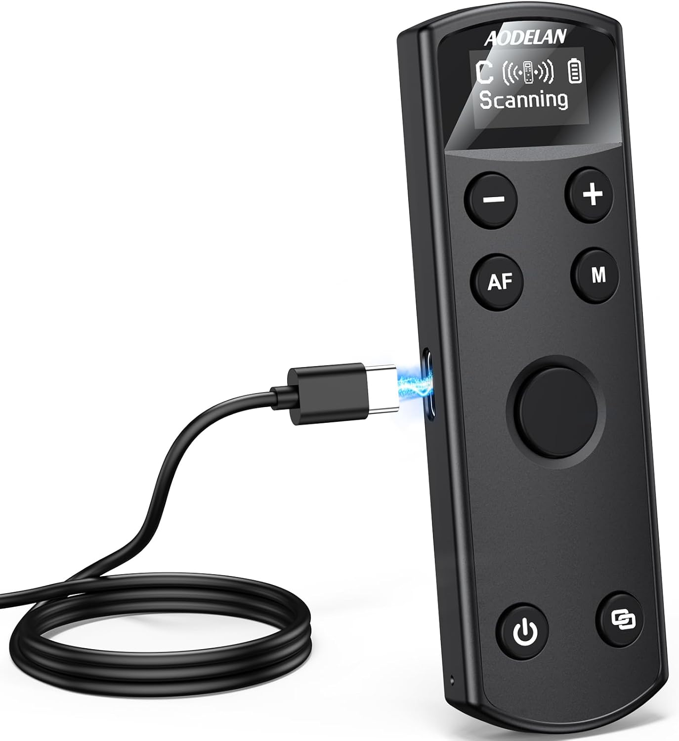 for Canon Rechargeable Wireless Shutter Release,Camera Remote Control with OLED Screen for Canon EOS RP, EOS R, R5, R6, M50, M50 II, 6D Mark II, 77D, 850D, 800D, Rebel T7i, T8i; Replaces BR-E1