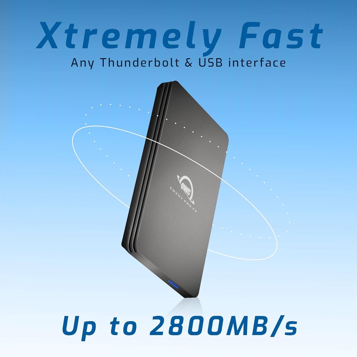 OWC 2.0TB Envoy Pro FX Thunderbolt 3 + USB3.2 Gen 2 USB-C Portable NVMe SSD up to 2800MB/s
