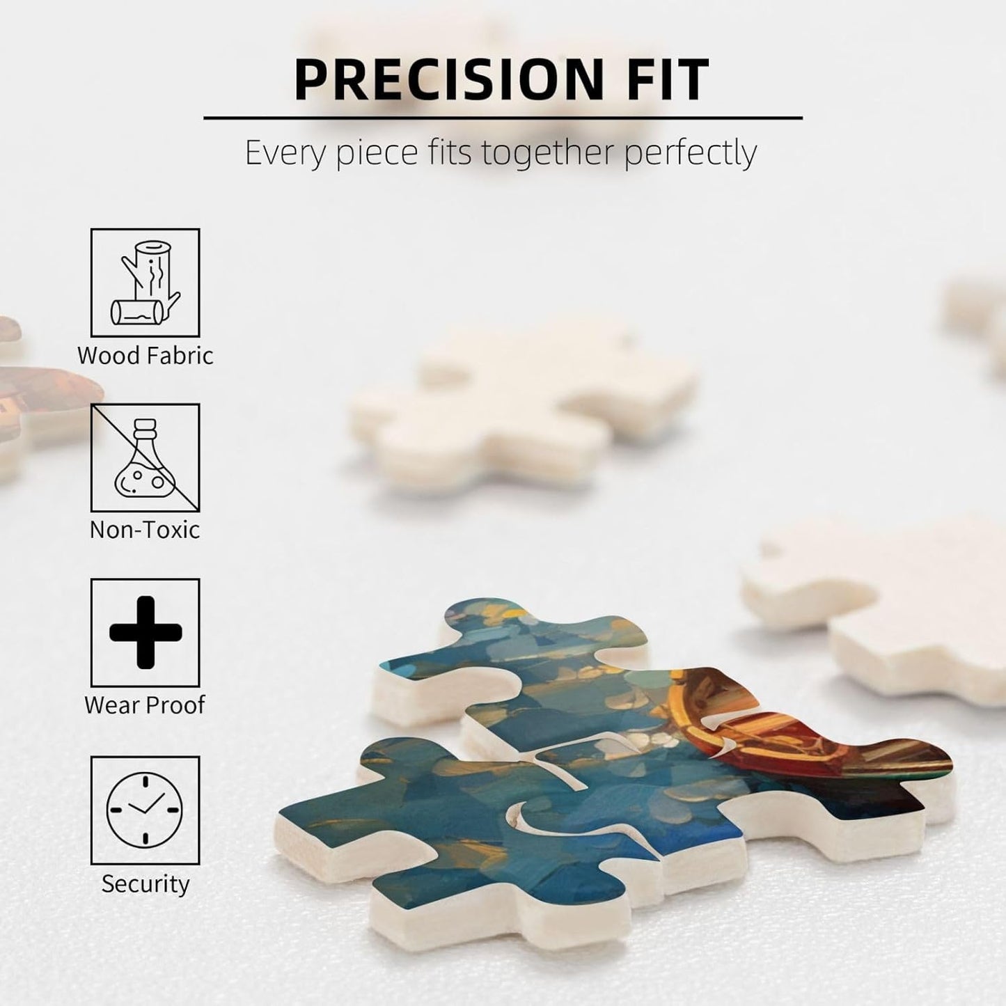 Custom Jigsaw Puzzle from Photos 300/500/1000 Pieces Personalized Wooden Picture Puzzles Gift for Adult Family Friends,Birthday (Vertical 500PCS)