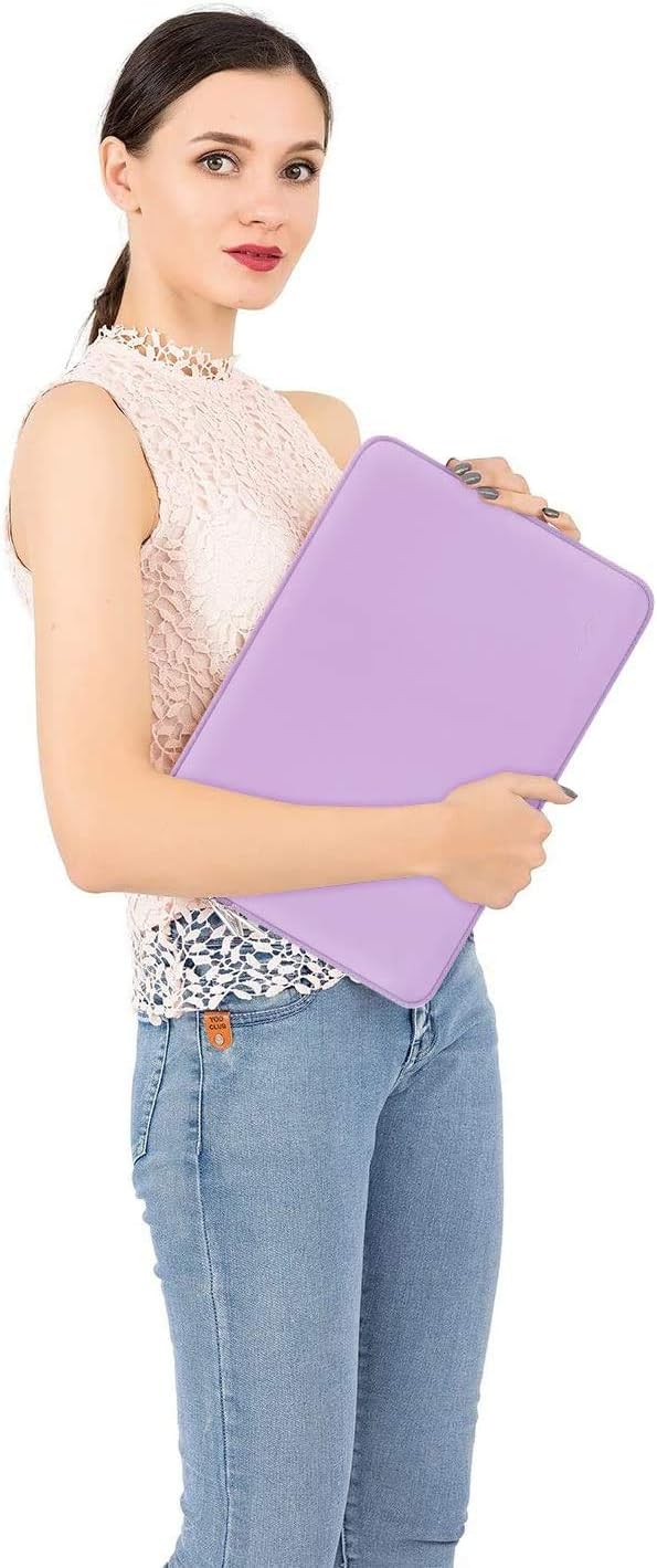 MOSISO Laptop Case 16 inch, 15-15.6 inch Laptop Sleeve Bag Compatible with MacBook Pro 16 inch, HP, Acer, Dell, Lenovo, ASUS Notebook, Neoprene Computer Sleeve Bag with Small Case, Purple