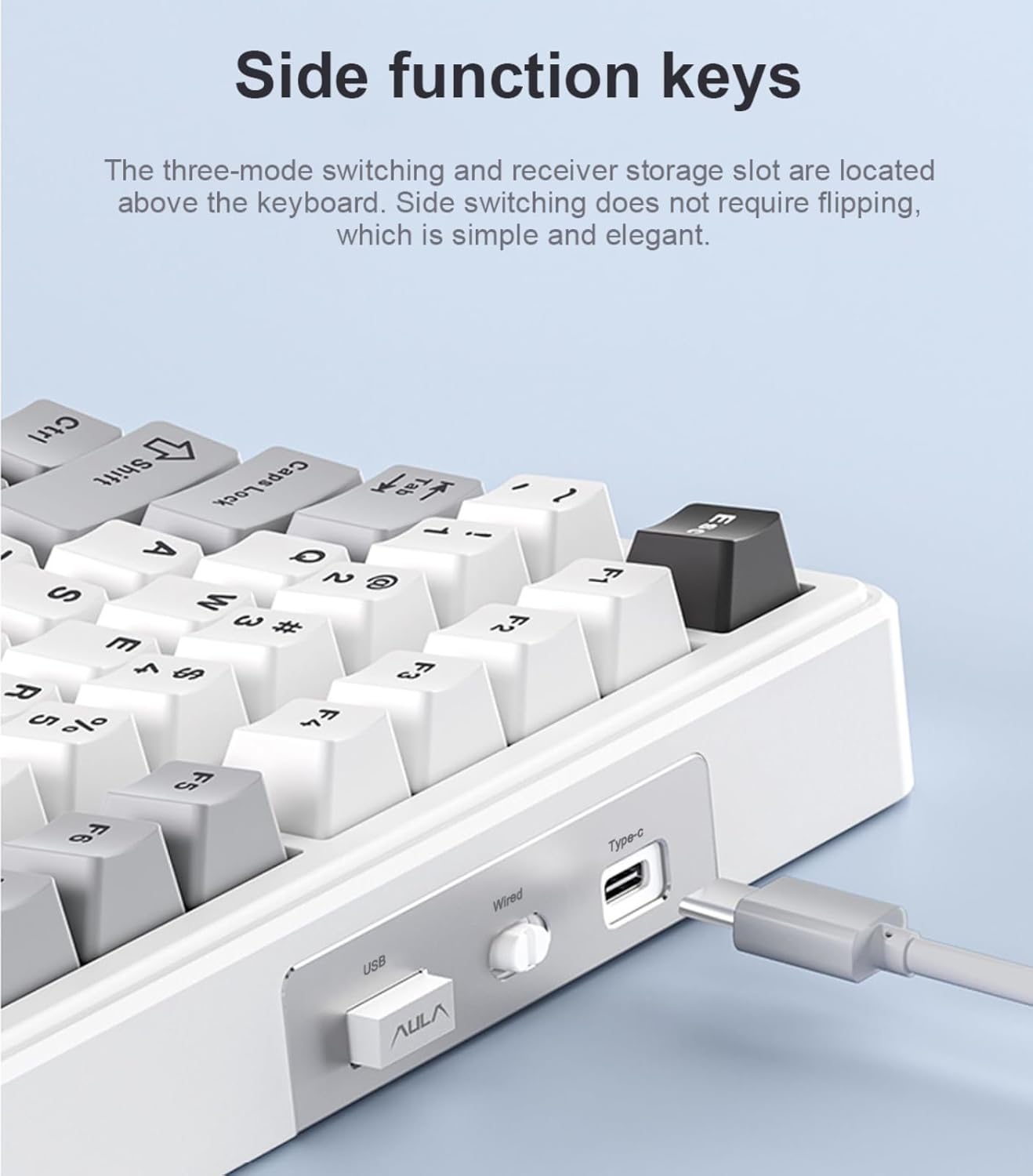 x Aula F99 Pro Wireless Mechanical Gaming Keyboard,Gasket Hot Swappable Custom Keyboard RGB Backlit Pre-lubed Switches PBT Keycaps 2.4GHz/USB-C/BT5.0 Computer Keyboards for PC/Tablet/Xbox/PS4/PS5