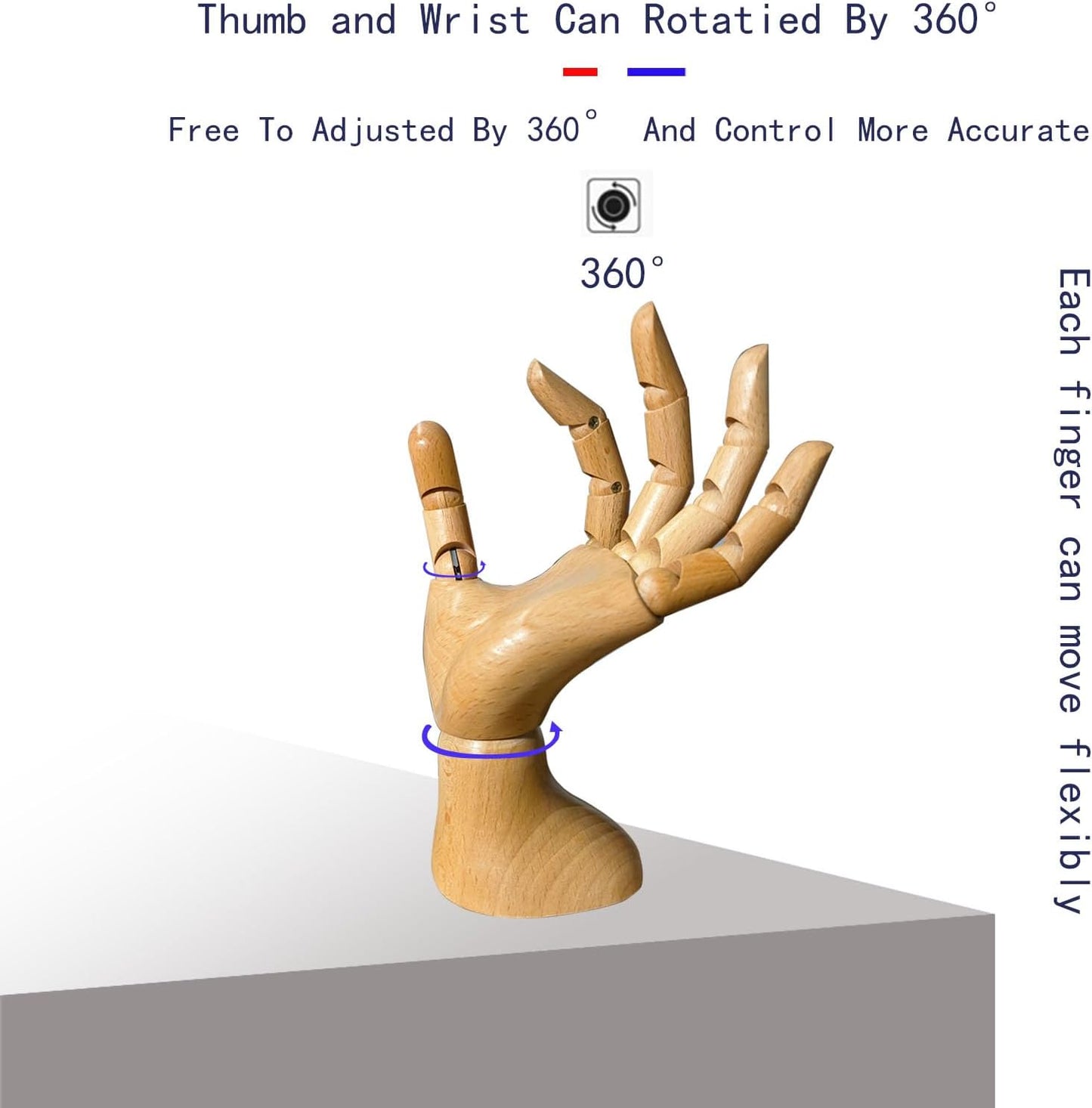 yangjietf mannequin,mannequin hand,hand model,hand mannequin for nails,drawing mannequin wooden hand,wooden mannequin,articulated fingers,hand model for drawing,male hand of left., Male_left