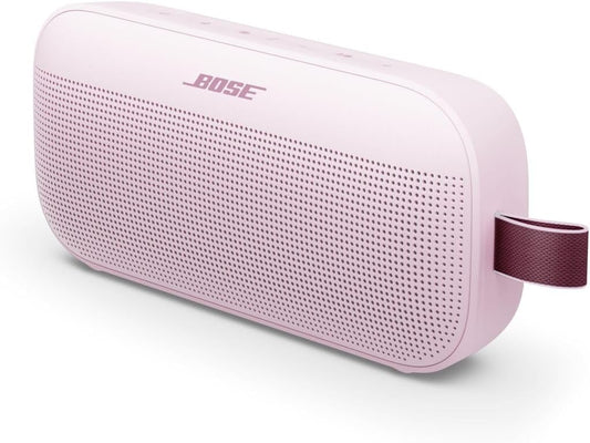 Bose SoundLink Flex Portable Bluetooth Speaker (2nd Gen), Portable Outdoor Speaker with Hi-Fi Audio, Up to 12 Hours Battery Life, Waterproof and Dustproof, Petal Pink - Limited Edition Color