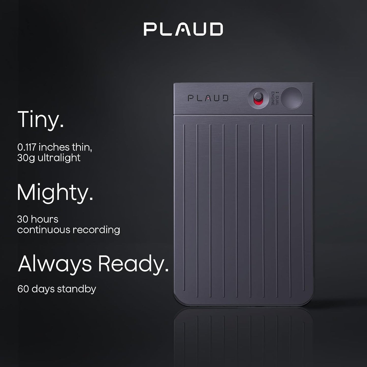 Plaud Note AI Voice Recorder, AI Note Taking Device, Transcribe & Summarize, Support 112 Languages, 64GB Navy Blue Digital Audio Recorder for Lectures, Meetings, Calls, with Magnetic Dark Blue Case