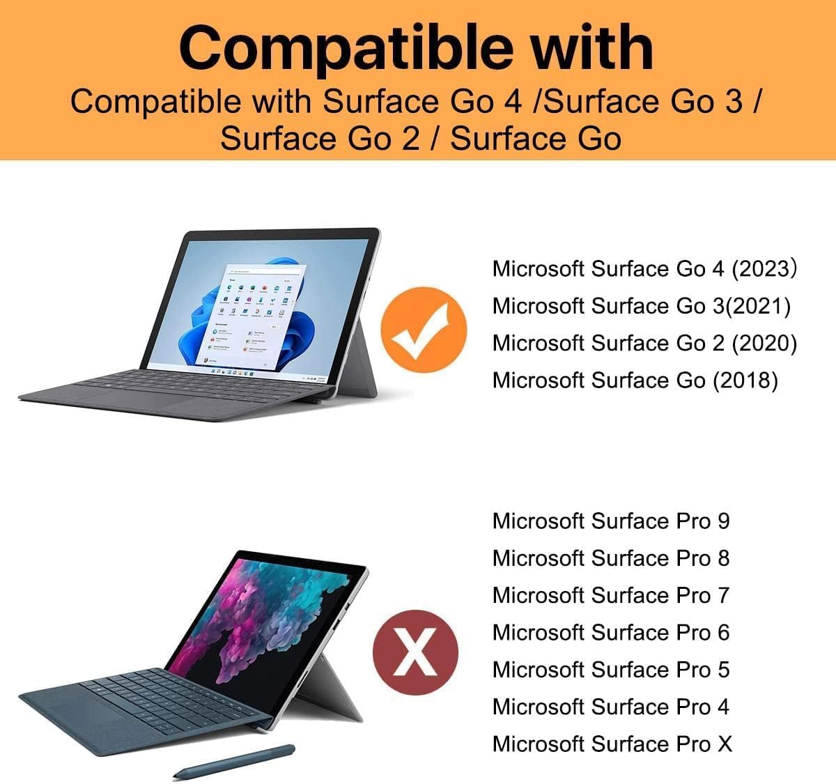 ZenRich Rugged Case for Surface Go 4 (2023)/Surface Go 3 (2021)/ Surface Go 2 (2020), Surface Go (2018) with Pen Holder Heavy Duty Shockproof Case with Stand Hand Strap and Shoulder Belt-Green