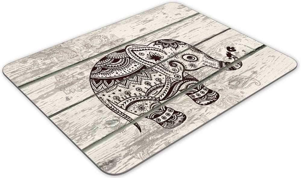 Gaming Mouse Pad，Plank Elephant Rectangle Mouse Pad Size(9.84"x7.87")