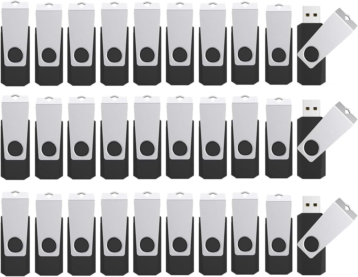 8GB Flash Drives 100 Pack, Wooolken USB 2.0 Thumb Drive with Lanyards Bulk USB Sticks for Weddings,Office, School, Data Storage Backup