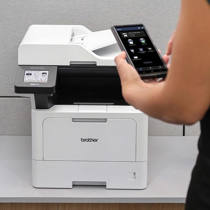 Brother MFC-L5915DW Monochrome Multifunction All-in-One Laser Printer, Wireless Networking, Mobile Printing & Scanning, Duplex Print, Copy & Scan, Amazon Dash Replenishment Ready (Renewed Premium)