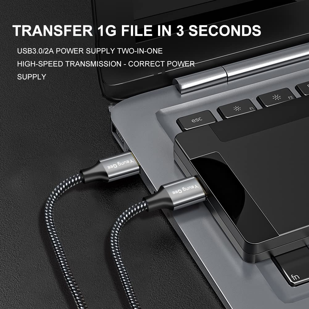 USB 3.0 A to A Male Cable 10 ft,Super Speed Type A Male to Male Cable USB 3.0 Double End USB Cord for Hard Disk, Cameras,Laptop Cooler, DVD Player and More (10FT/3M)