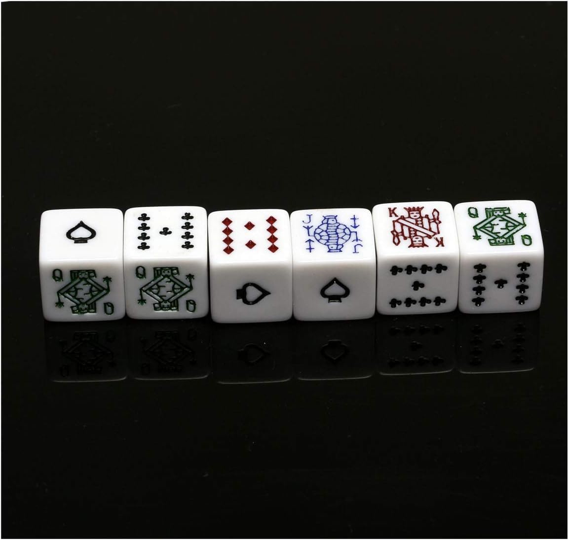 Leatherette Dice Cup with Poker Dice, Felt Lining Quiet Shaker for Playing Yahtzee/Farkle/Liars Dice,